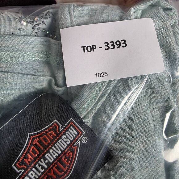 Harley-Davidson Lace Side Tank Top Blue XL - Picture 6 of 6